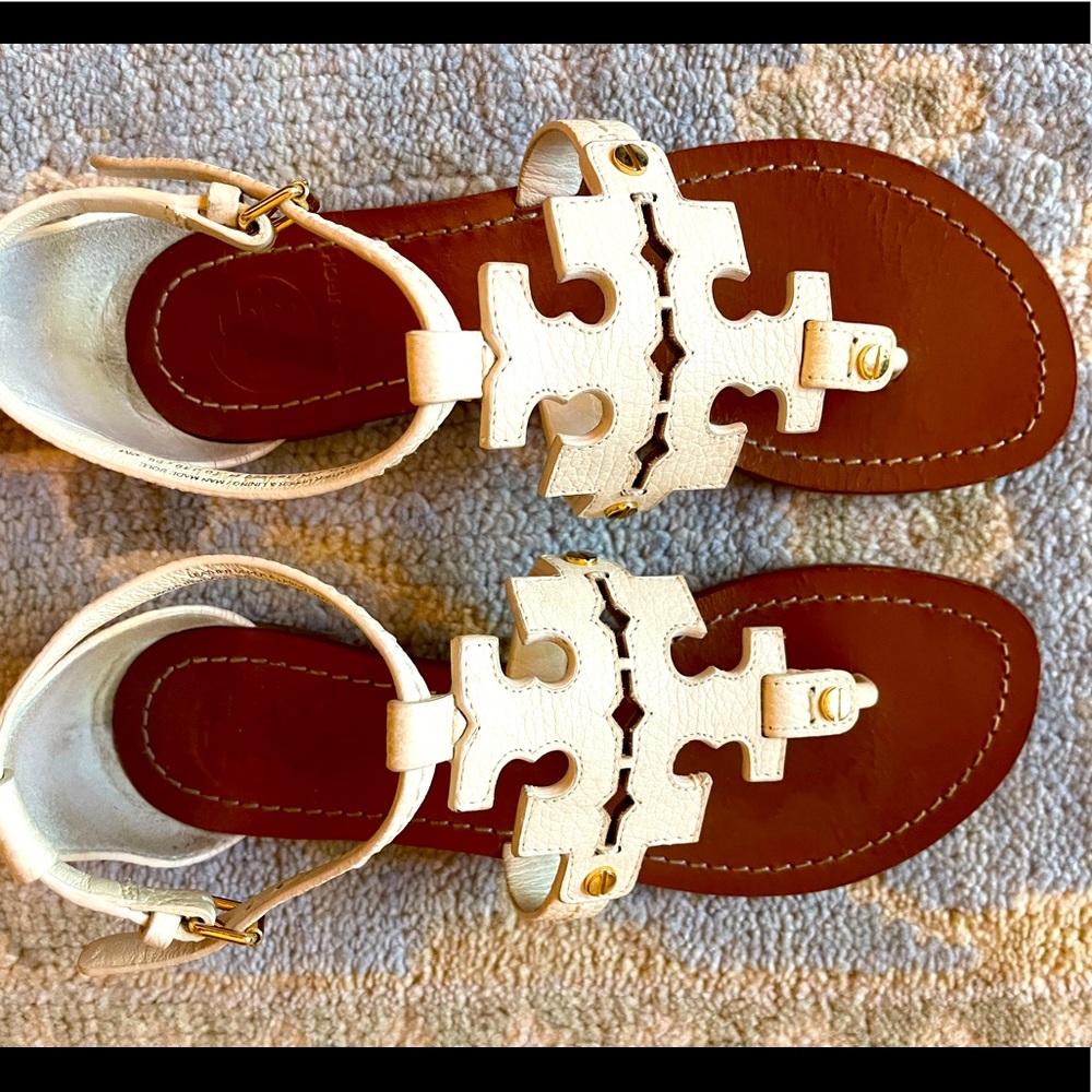 Tory Burch White Sandal 6.5